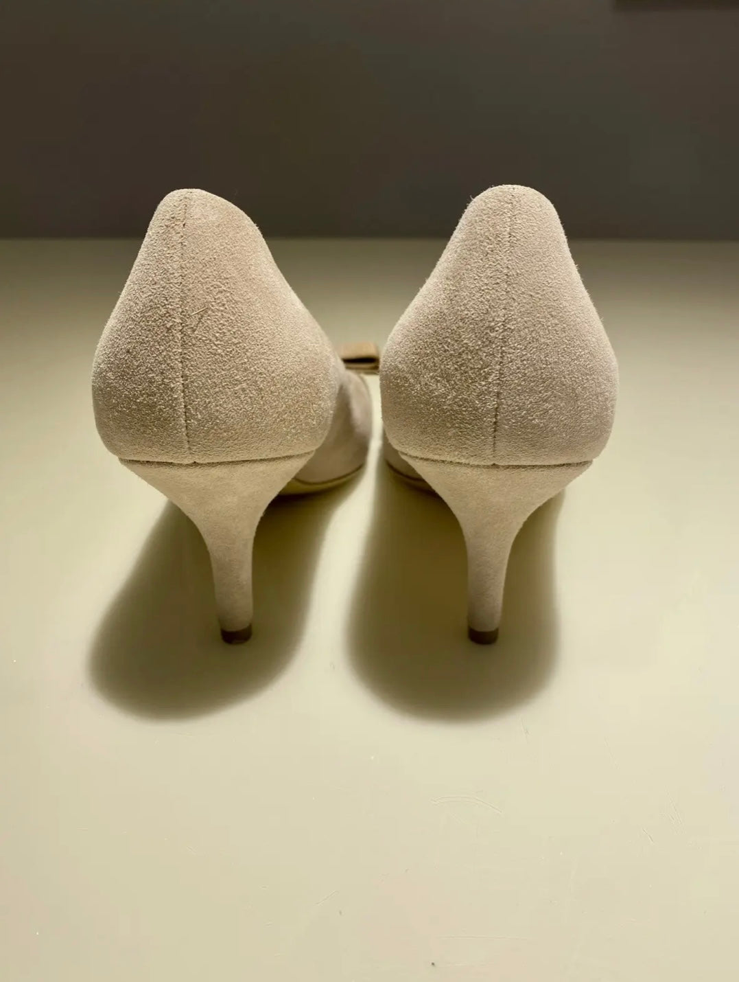 Salvatore Ferragamo Vara Bow Peep Toe Heels