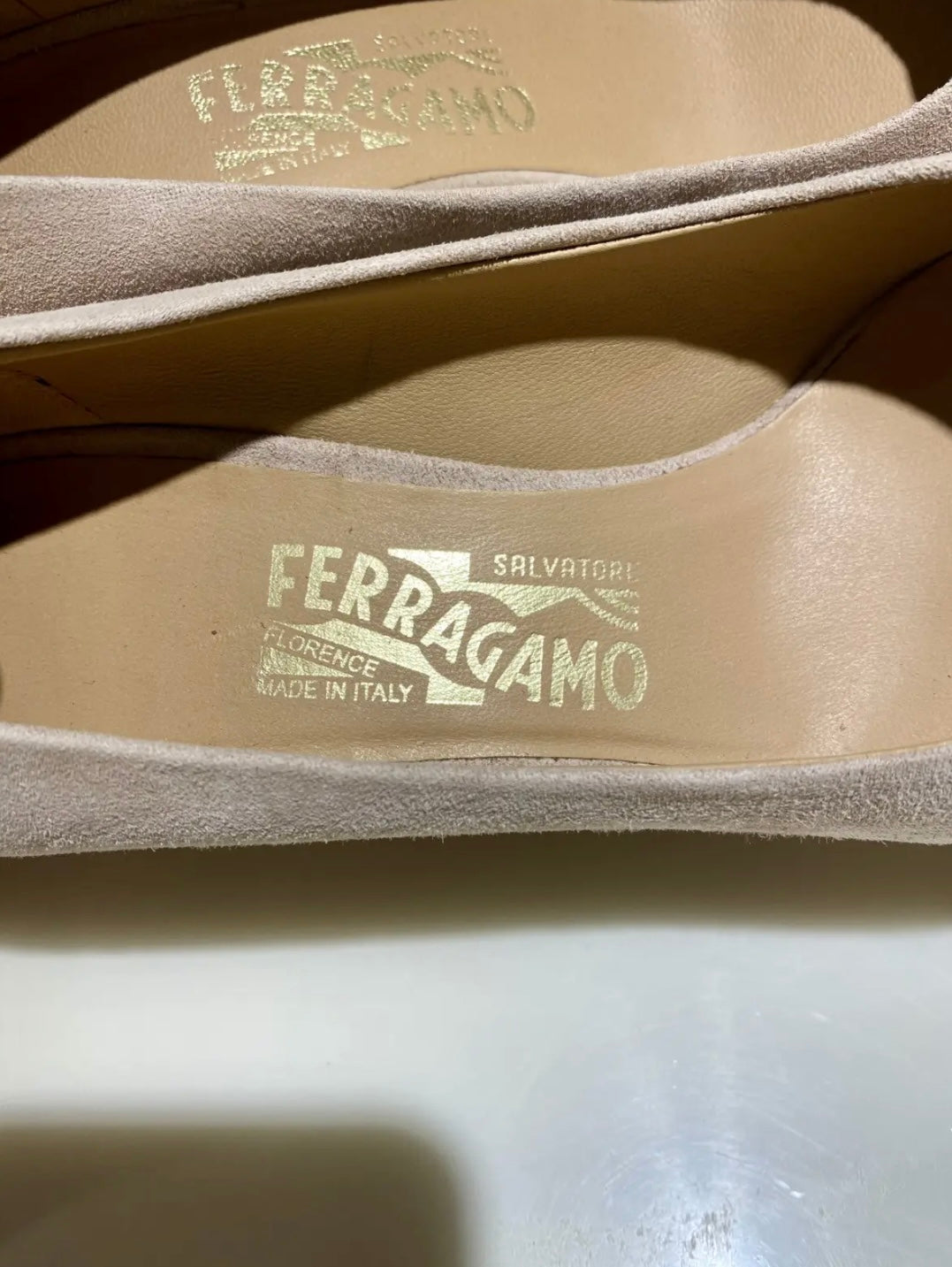 Salvatore Ferragamo Vara Bow Peep Toe Heels