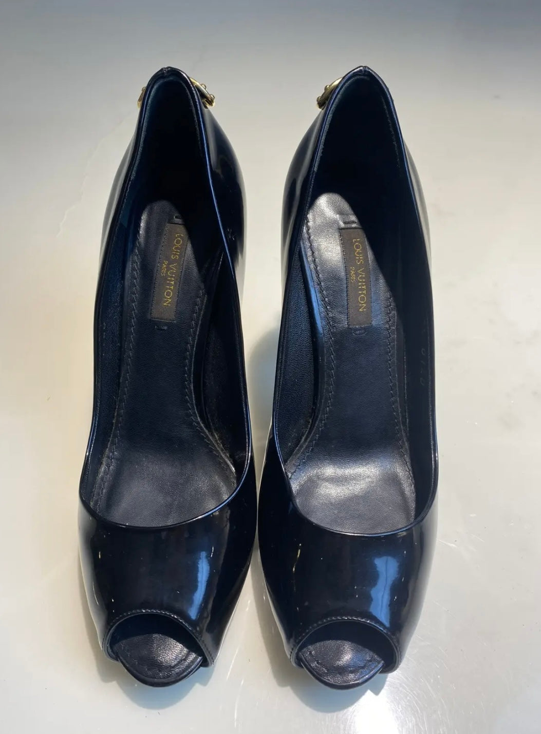 Louis Vuitton Oh Really! Platform Peep Toe Heels