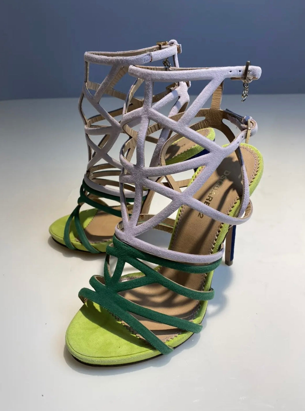 Dsquared2 Gradient Suede Lattice Heels
