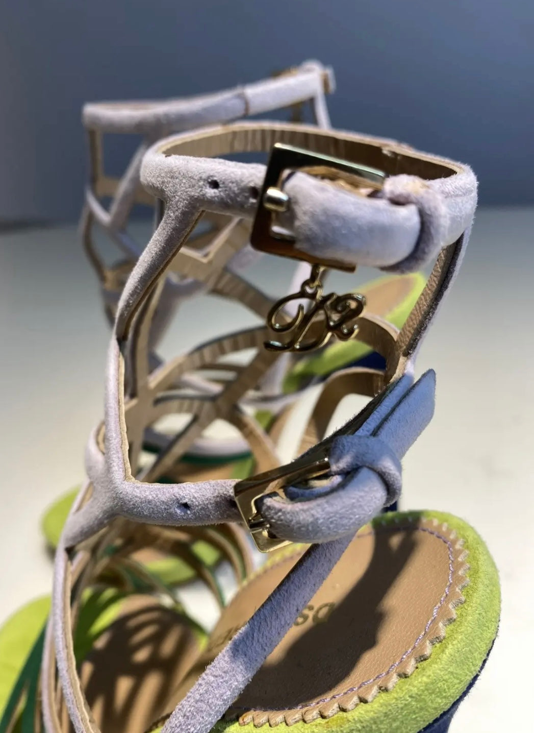 Dsquared2 Gradient Suede Lattice Heels