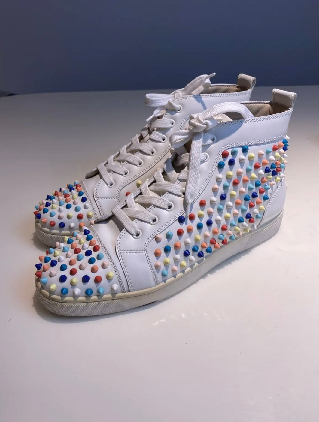 Christian Louboutin Louis Multicolor Spike Sneakers