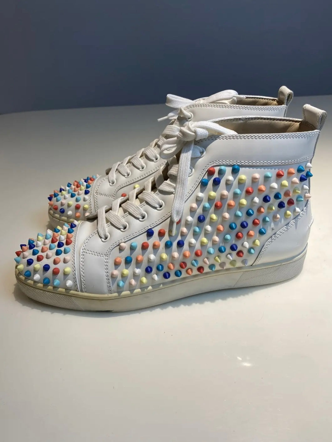Christian Louboutin Louis Multicolor Spike Sneakers