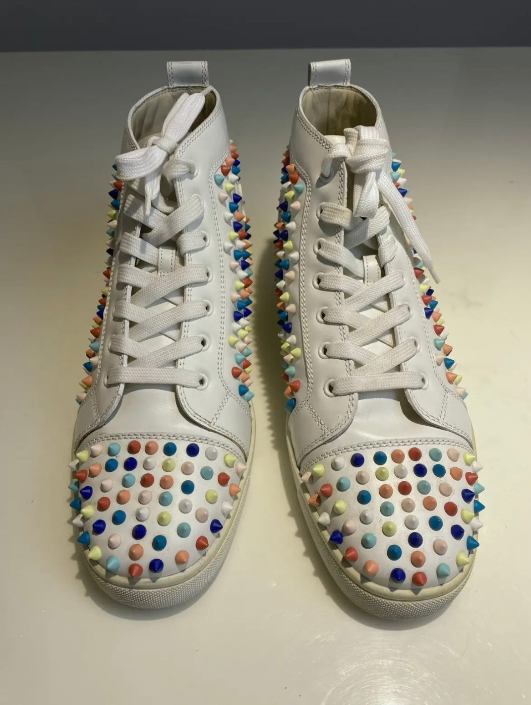 Christian Louboutin Louis Multicolor Spike Sneakers