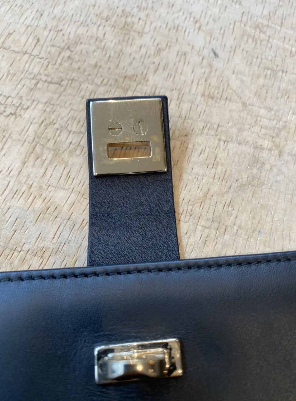 Salvatore Ferragamo Long Wallet with Gold-Tone Clasp