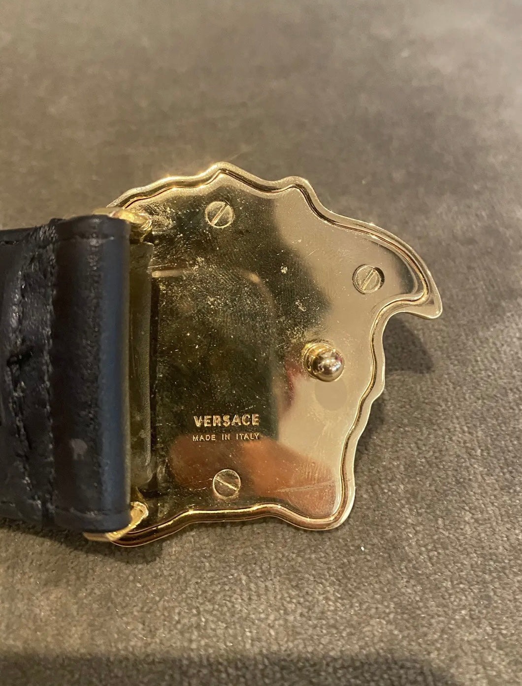 Versace La Medusa Greco Buckle Belt